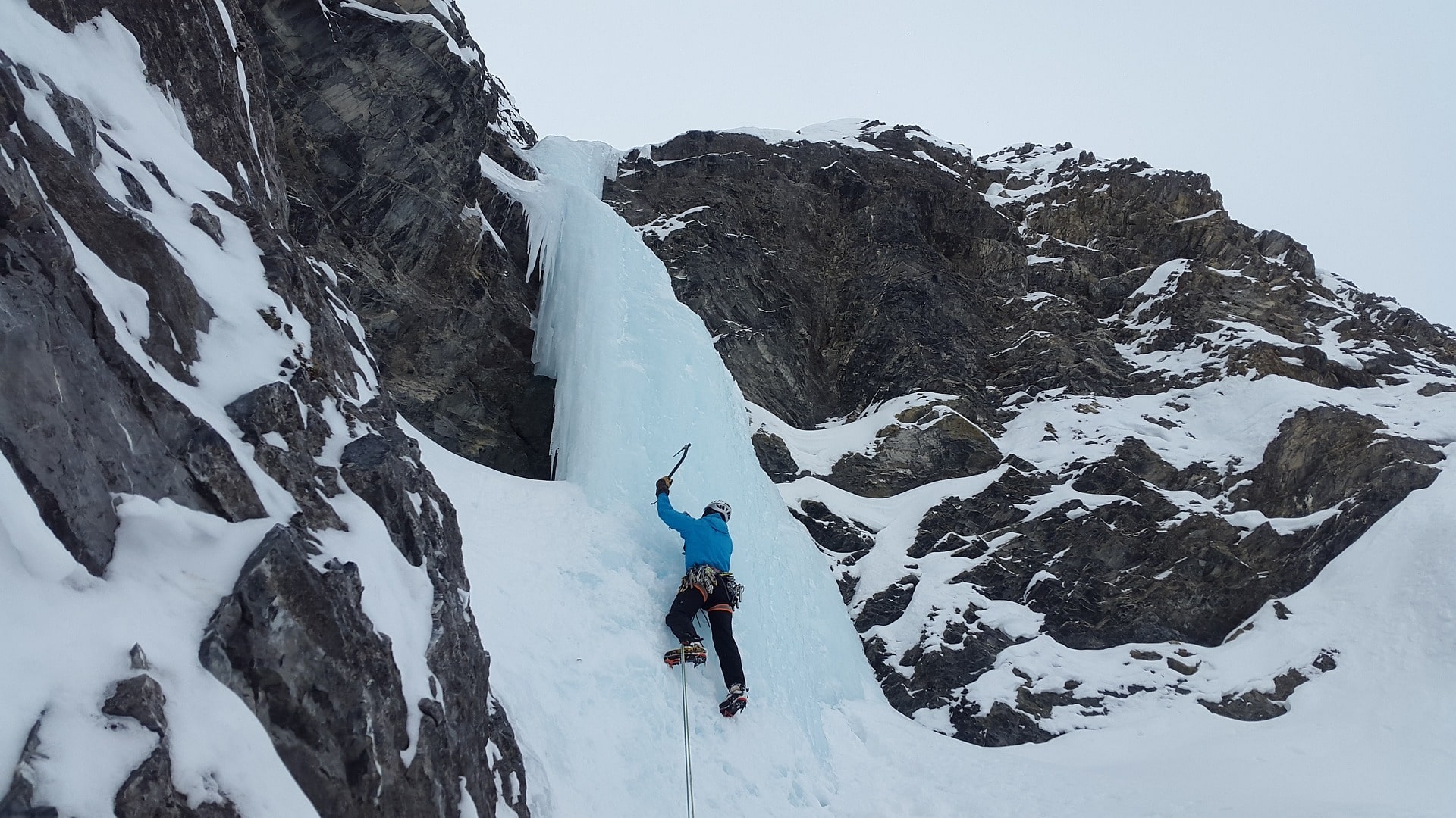 intermediate level ice climbing