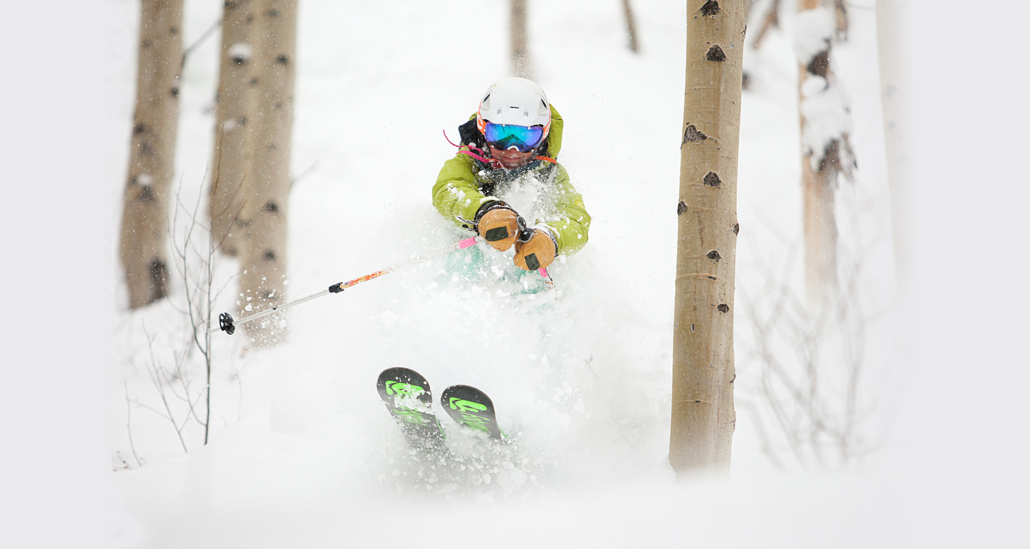 Man Skiing