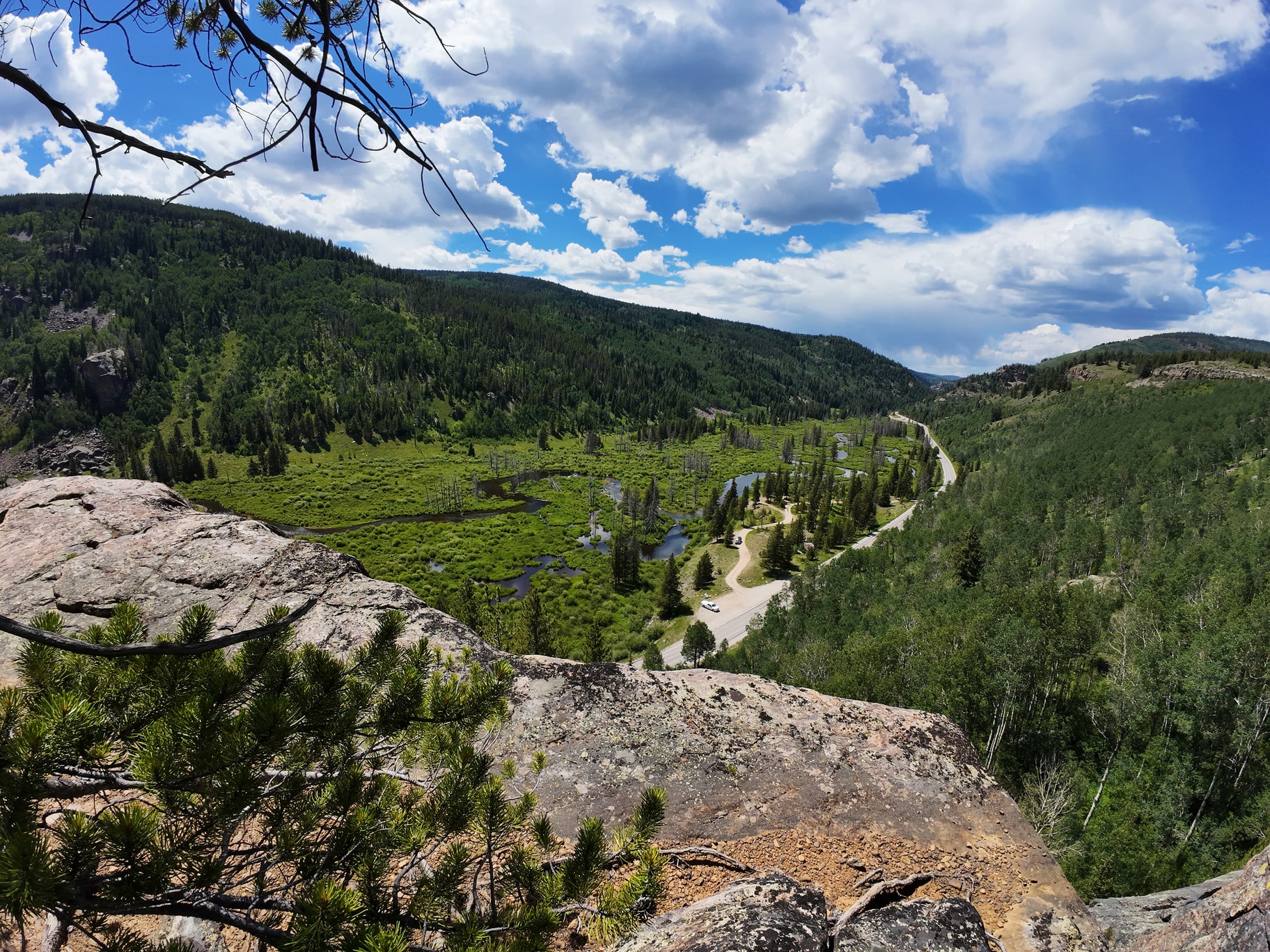 Valley view in Colorado